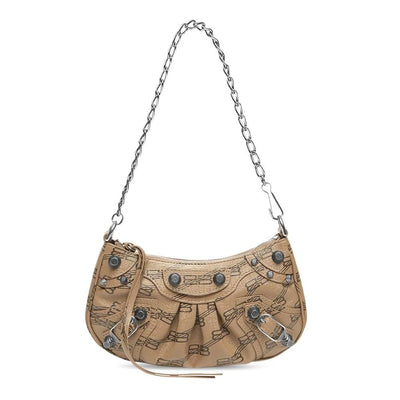 Brown Canvas Crossbody Bag