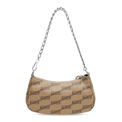 Brown Canvas Crossbody Bag