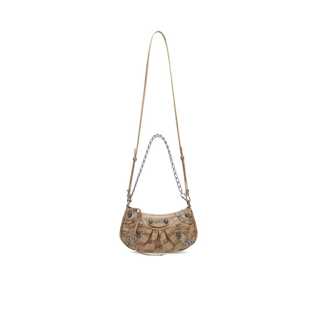 Brown Canvas Crossbody Bag