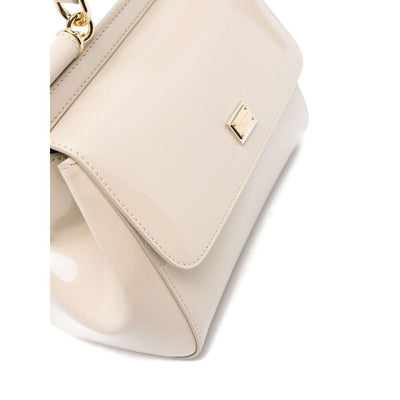 Beige Leather Crossbody Bag