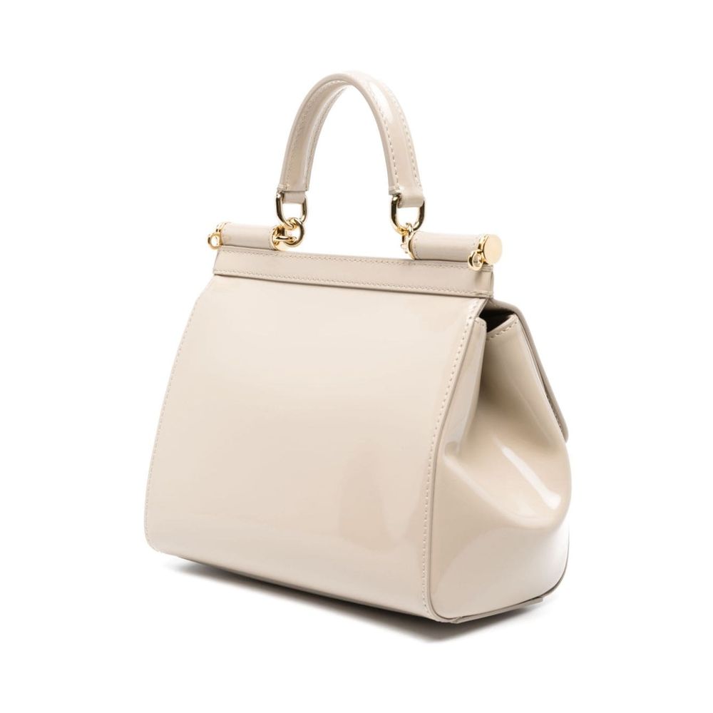 Beige Leather Crossbody Bag