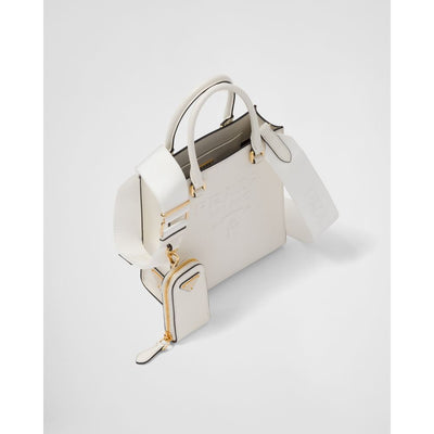 White Leather Crossbody Bag