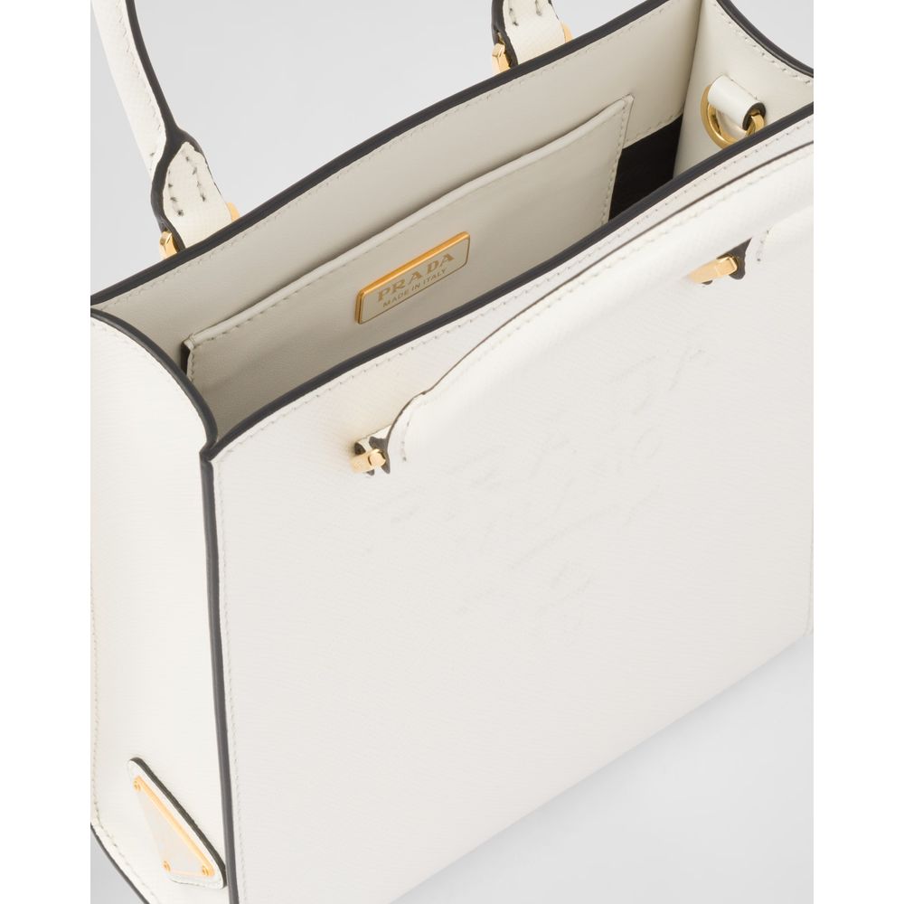 White Leather Crossbody Bag