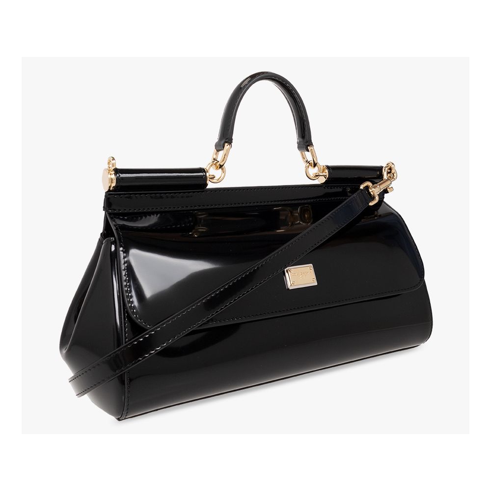 Black Leather Di Calfskin Handbag