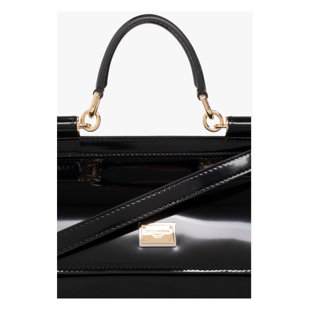 Black Leather Di Calfskin Handbag