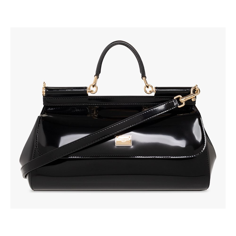 Black Leather Di Calfskin Handbag