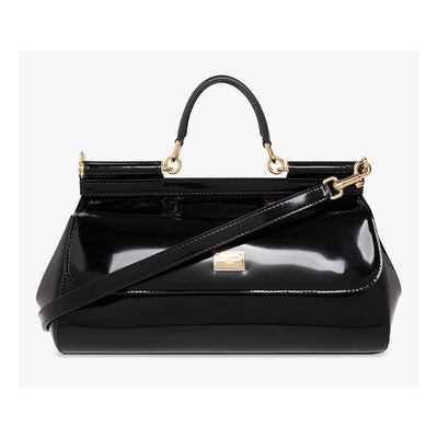 Black Leather Di Calfskin Handbag