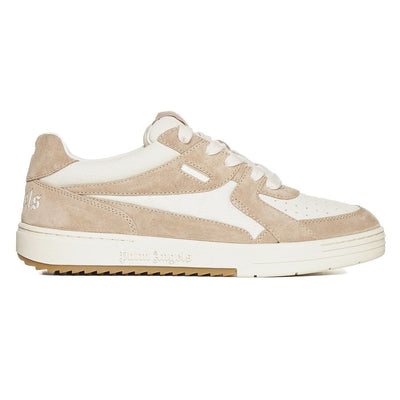 Beige Fabric E Leather Sneaker