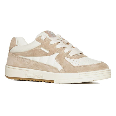 Beige Fabric E Leather Sneaker