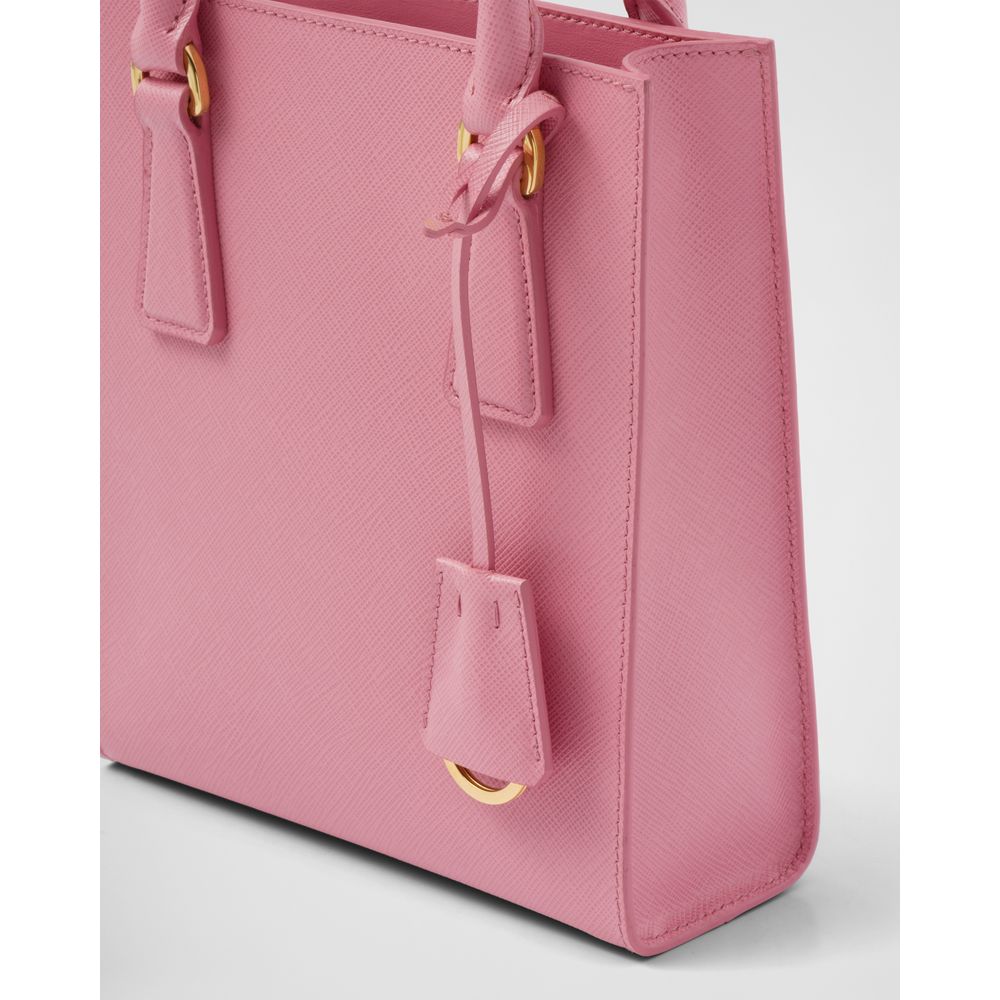 Pink Leather Crossbody Bag