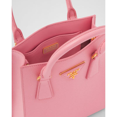 Pink Leather Crossbody Bag