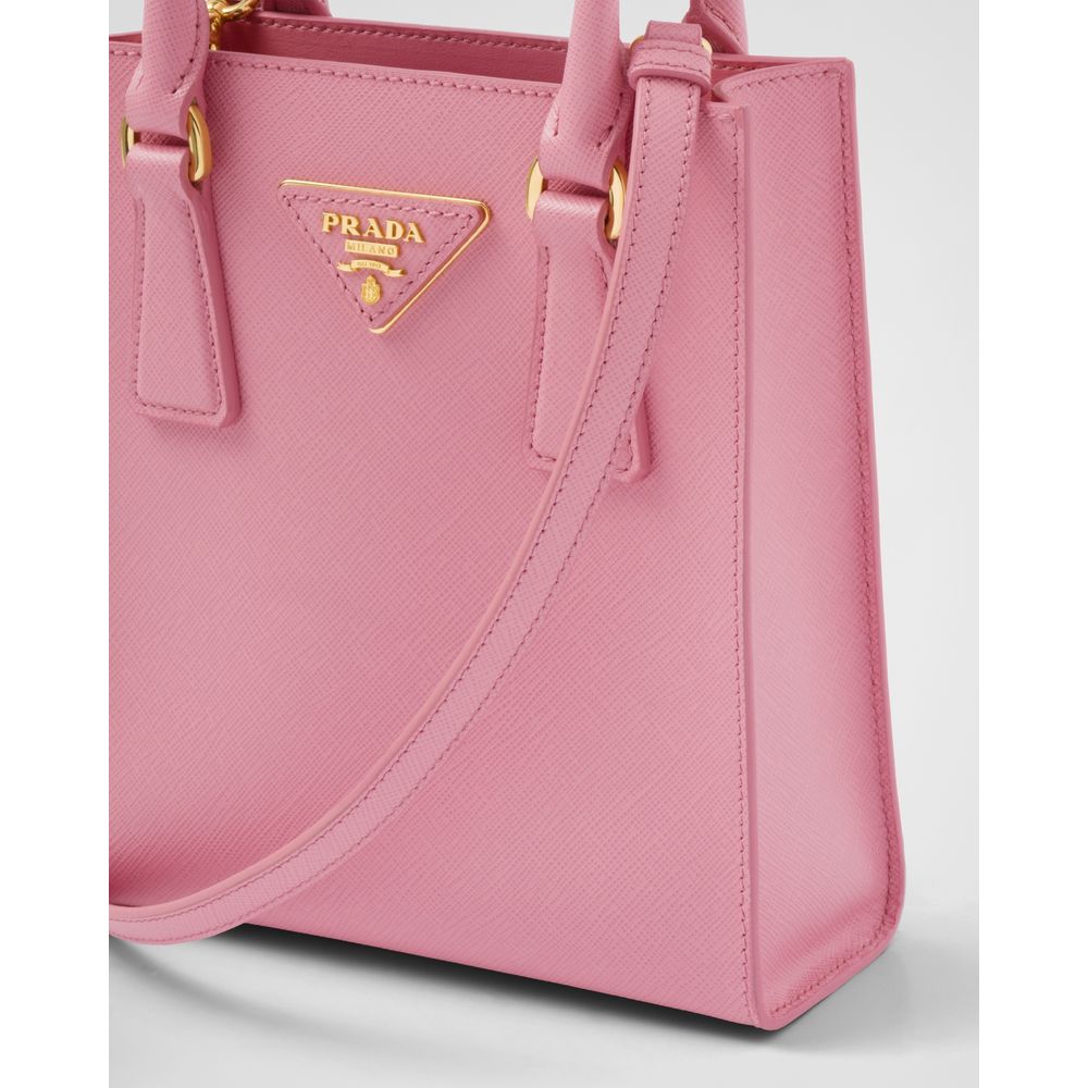 Pink Leather Crossbody Bag