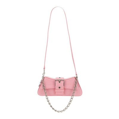 Pink Leather Handbag