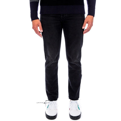 Black Cotton Jeans & Pant