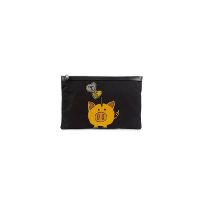 Black Nylon Clutch Bag