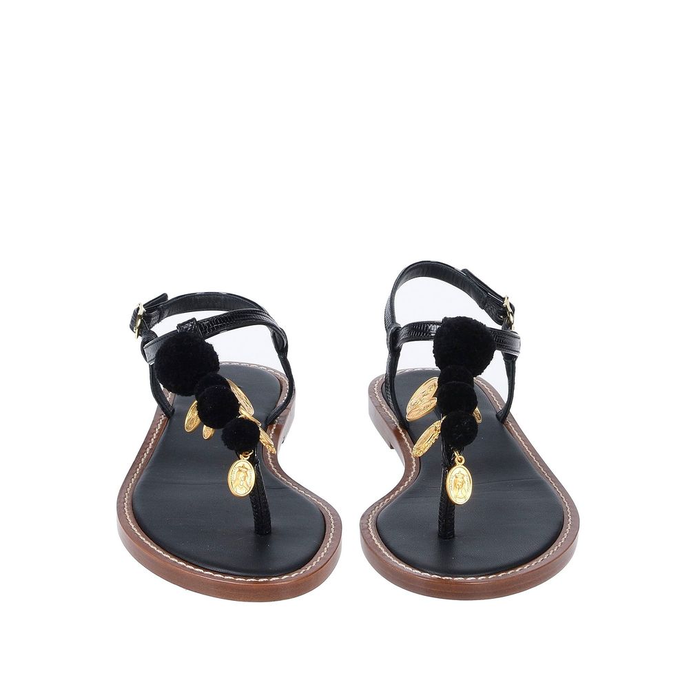 Black Leather Sandal