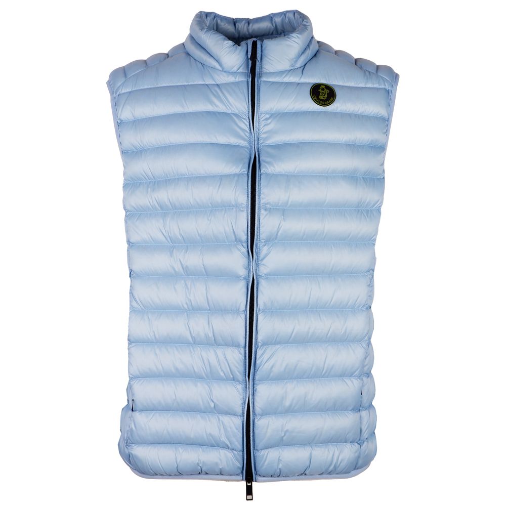 Centogrammi Men's Light Blue Nylon Down Vest