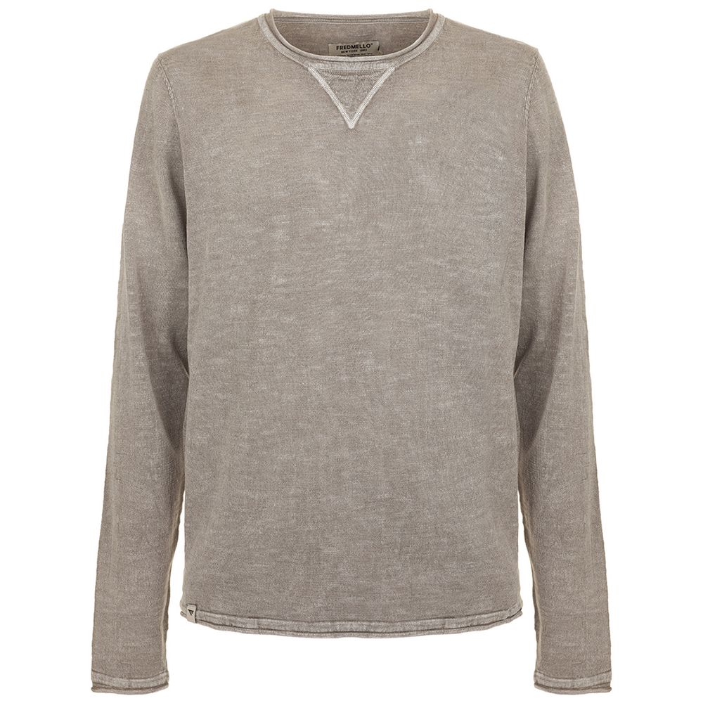 Gray Cotton Sweater