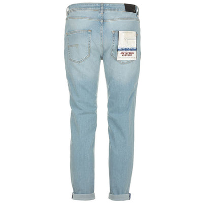 Light Blue Cotton Jeans & Pant