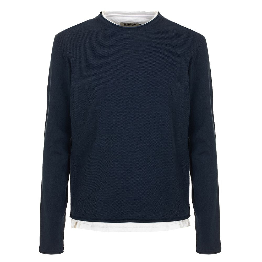 Blue Cotton Sweater