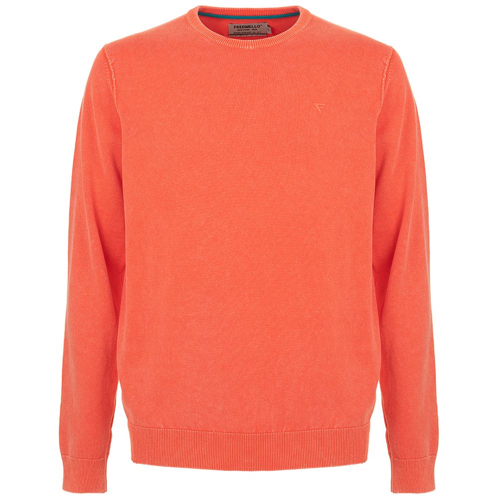 Orange Cotton Sweater