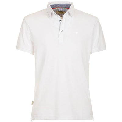 White Cotton Polo Shirt