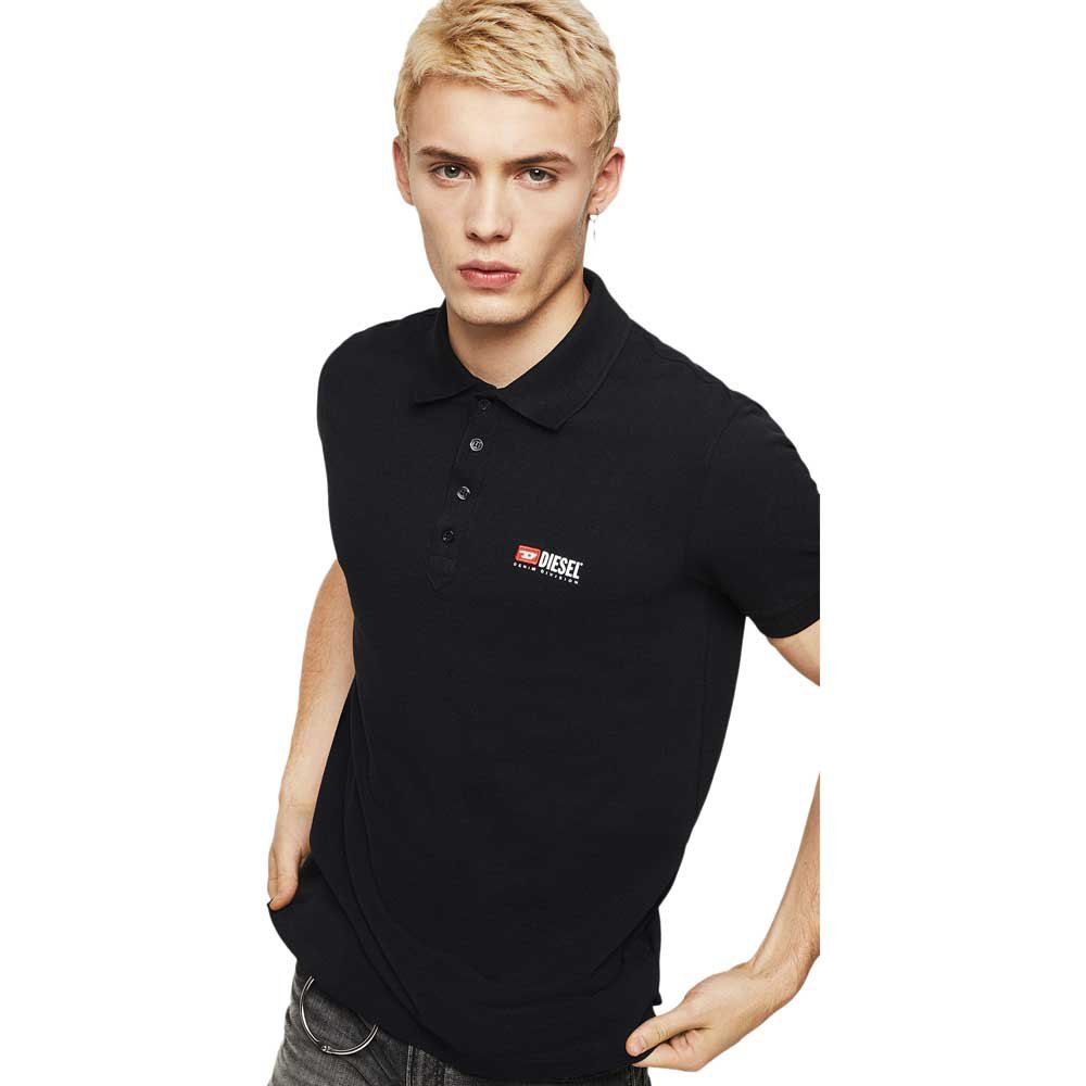 Black Cotton Polo Shirt