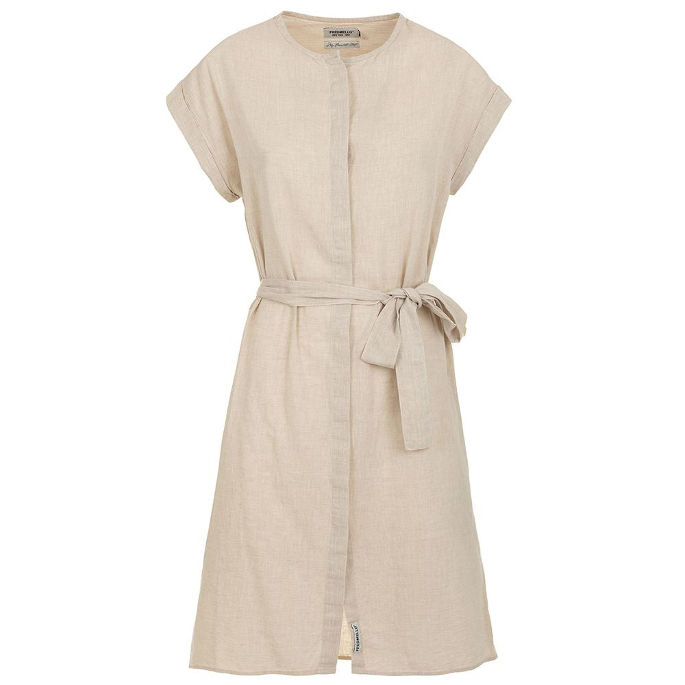 Beige Cotton Dress