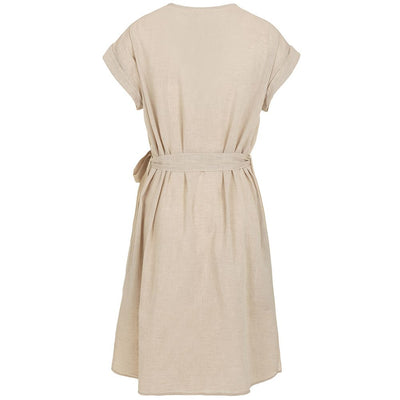 Beige Cotton Dress