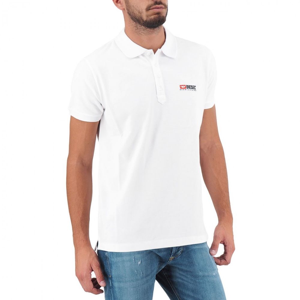 White Cotton Polo Shirt