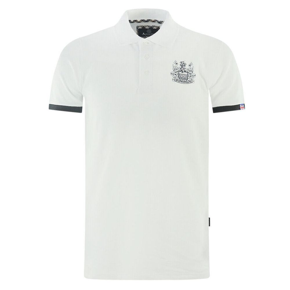 White Cotton Polo Shirt