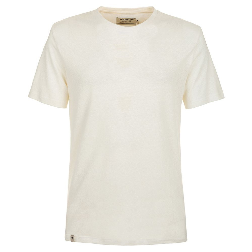 White Linen T-Shirt