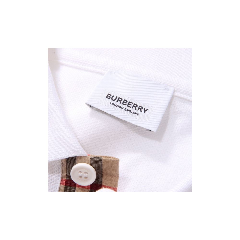 White Cotton Polo Shirt