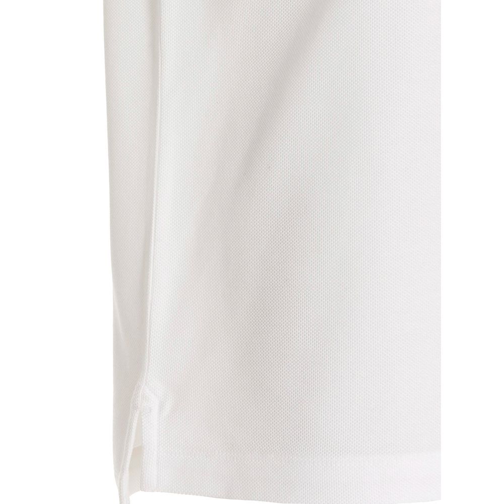 White Cotton Polo Shirt