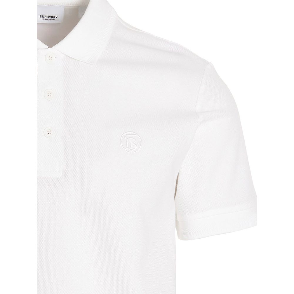 White Cotton Polo Shirt