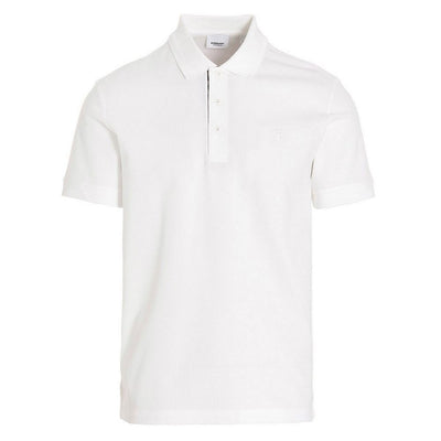 White Cotton Polo Shirt