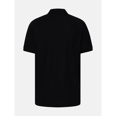 Black Cotton Polo Shirt