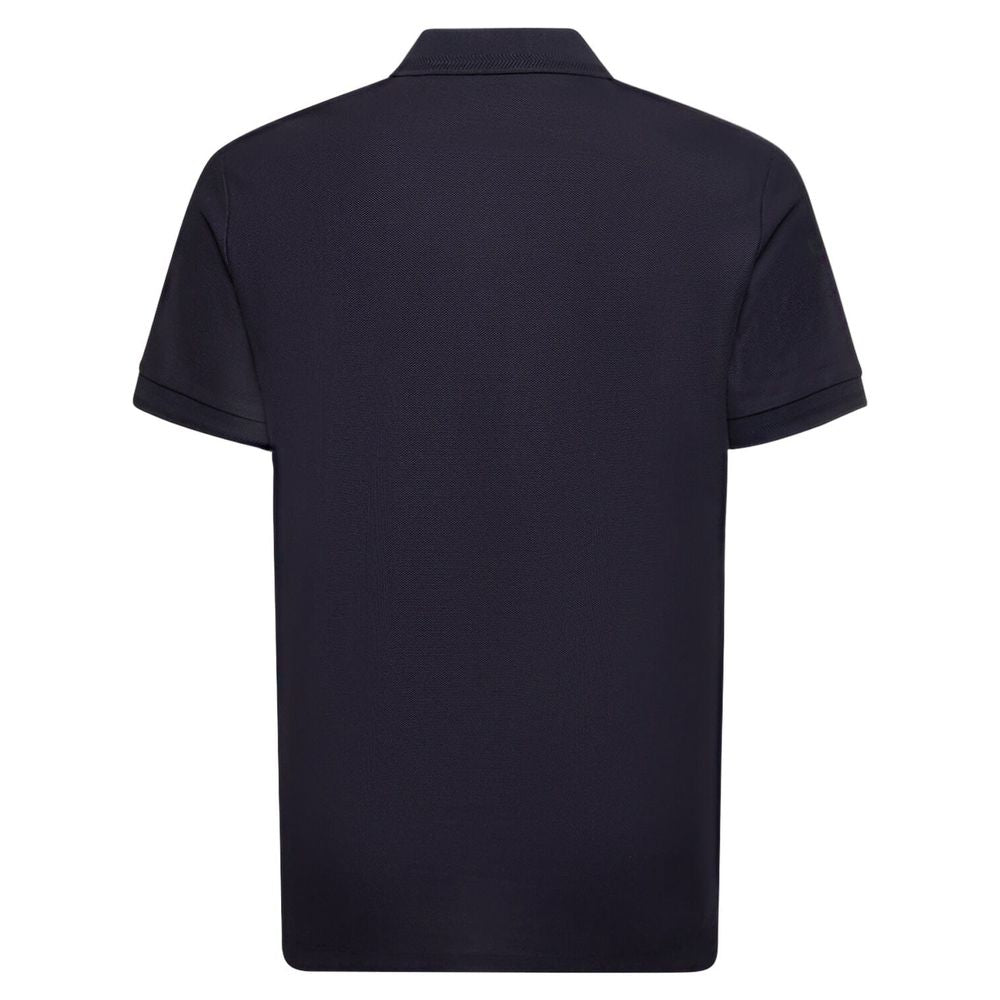 Blue Cotton Polo Shirt