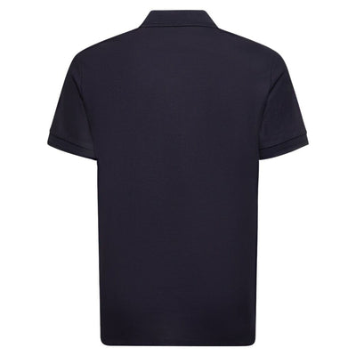 Blue Cotton Polo Shirt