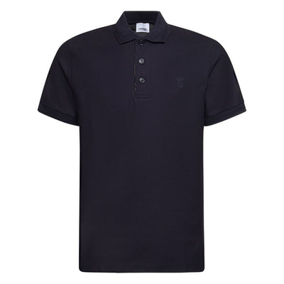 Blue Cotton Polo Shirt