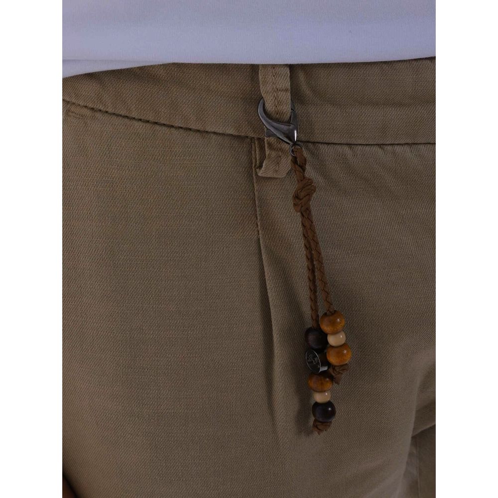 Brown Cotton Jeans & Pant