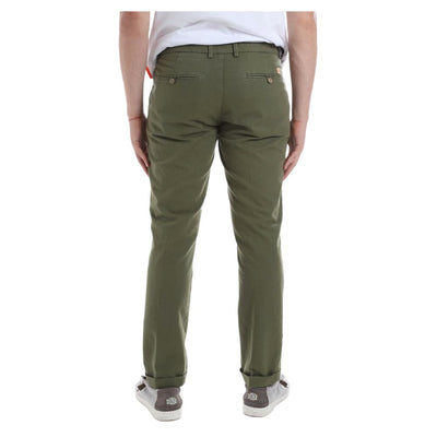 Green Cotton Jeans & Pant