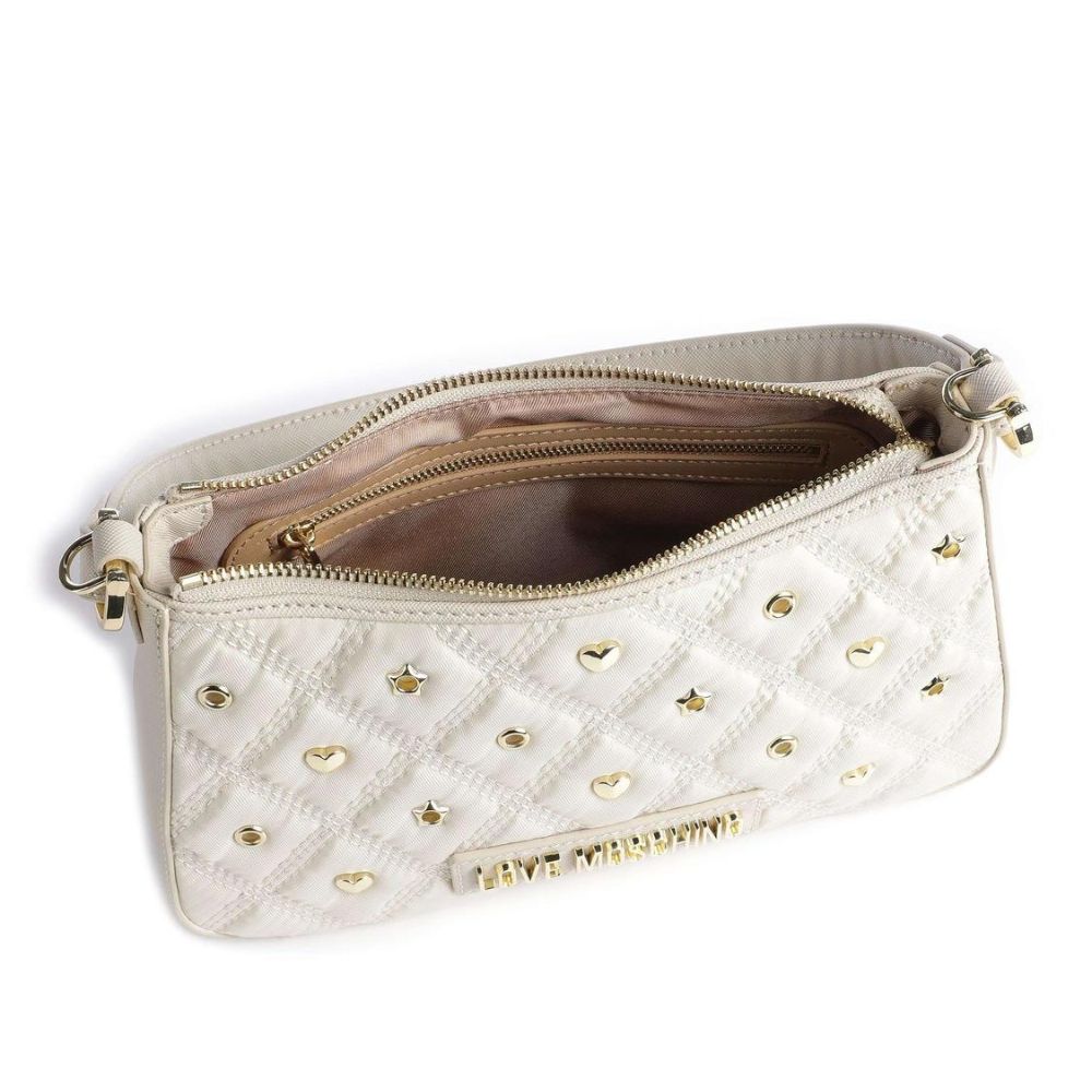 White Nylon Crossbody Bag