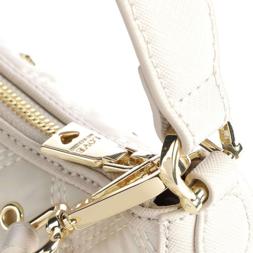 White Nylon Crossbody Bag