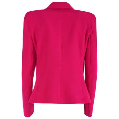 Fuchsia Polyester Suits & Blazer