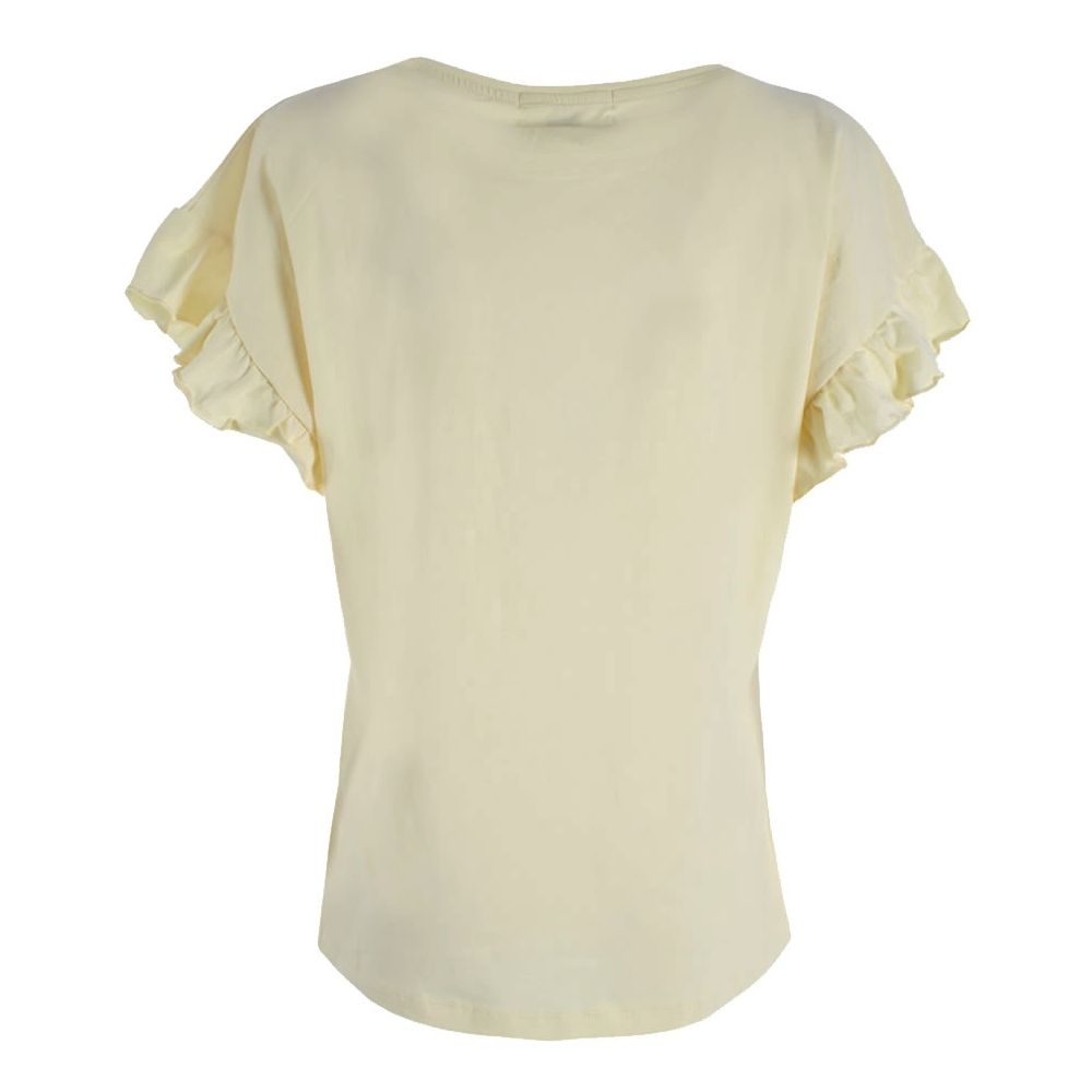 Yellow Cotton Tops & T-Shirt