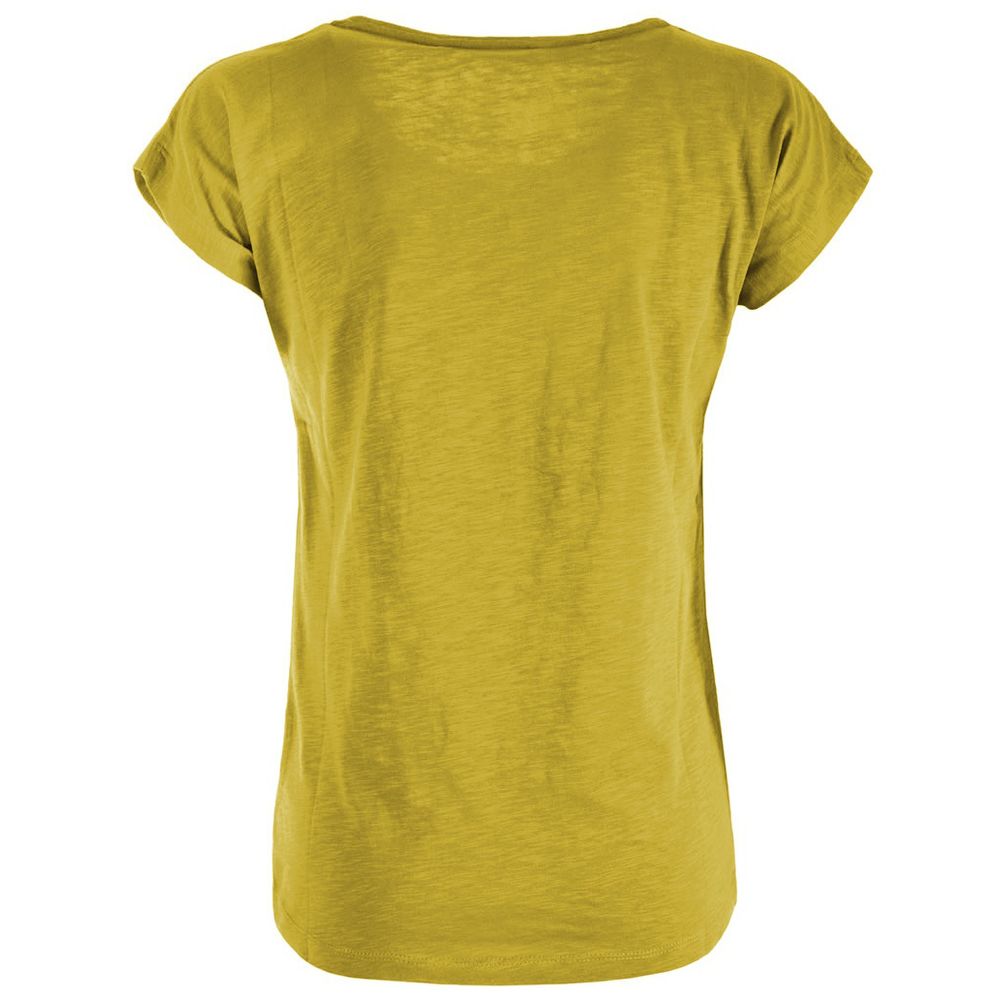 Yellow Cotton Tops & T-Shirt