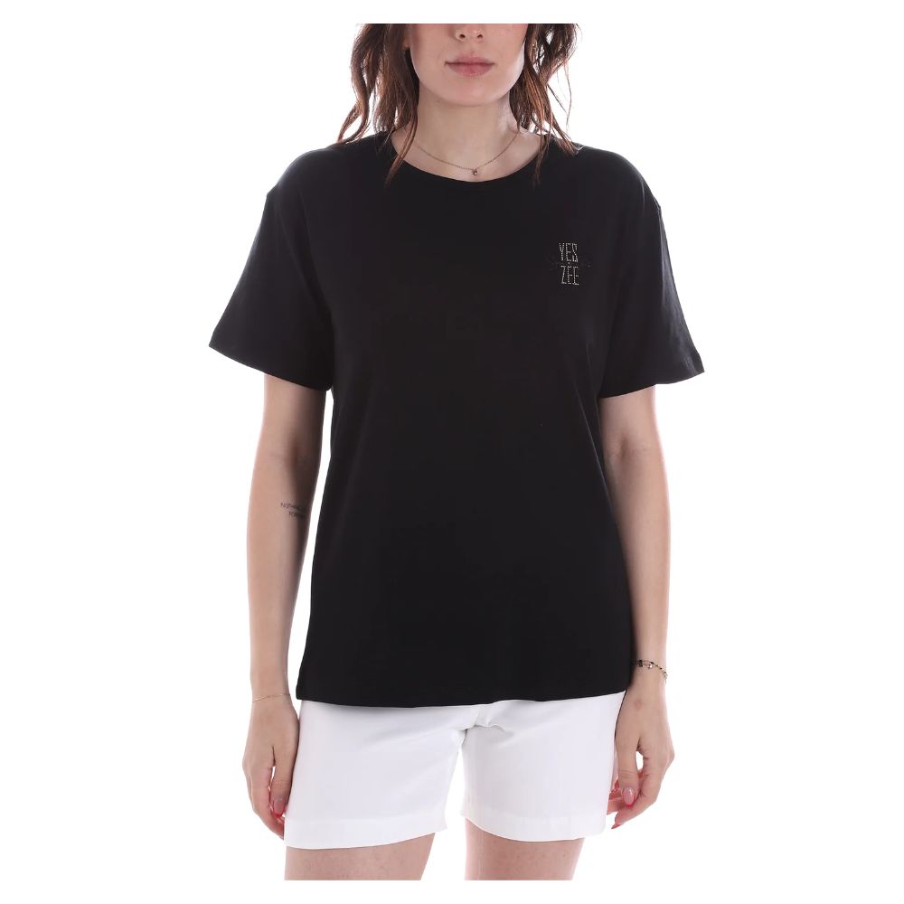 Black Cotton Tops & T-Shirt