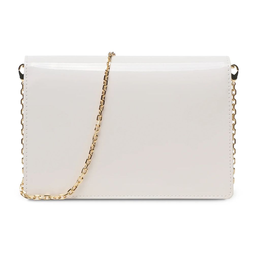 White Artificial Leather Crossbody Bag