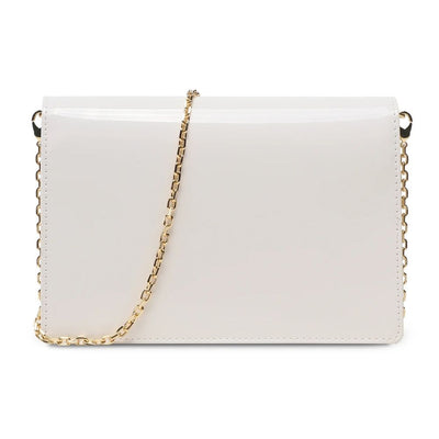 White Artificial Leather Crossbody Bag